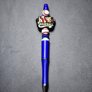 i love baseball blue