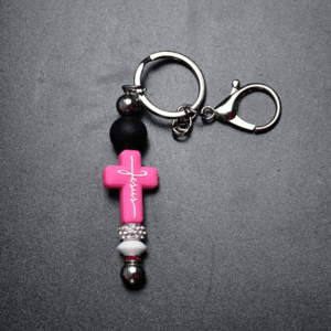 pink faith cross