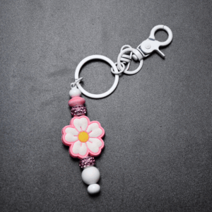 white and pink flower