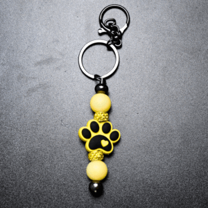 yellow pet paw print